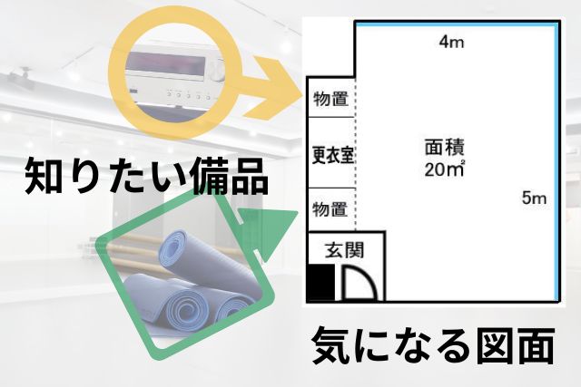 タップやフラメンコ可の防音＋ダンス専用床＋広い面積 89㎡のイメージ
